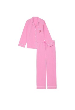 Піжама Heritage Cotton Long Pajama Set Pink