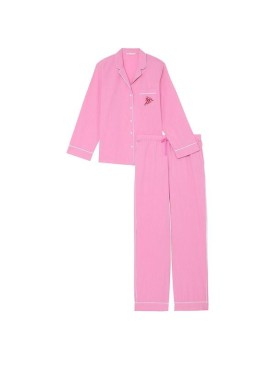 Пижама Heritage Cotton Long Pajama Set Pink