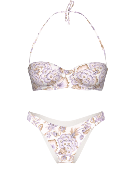 Купальник Essential Uplift Strapless Bikini Top Set Violet Floral
