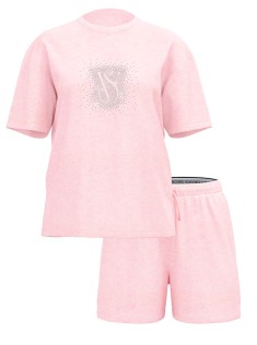 Піжама Rhinestone Graphic Cotton Short Pyjama Set