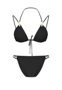 Купальник Archives Sexy Straps Triangle Bikini Top Set Black