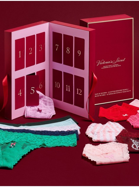 Адвент календар трусиків 12-Pack Thong Panties Holiday Advent Calendar