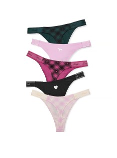 Набір трусиків 5-Pack Logo Cotton High-Leg Thong