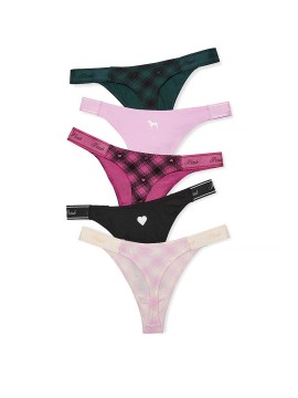 Набор трусиков 5-Pack Logo Cotton High-Leg Thong