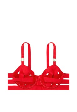 Бюстгальтер Victoria’s Secret Very Sexy LUXE LINGERIE Unlined Strappy Demi Bra Red