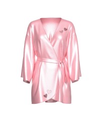 Сатиновий халат Victoria's Secret Dream Angels Petal Pink Twinkle Heart Satin Short Robe
