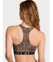 Комплект білизни Cotton Exploded Logo Unlined High-Neck Bralette Leopard Set