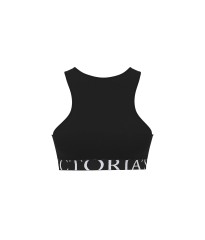 Комплект білизни Cotton Exploded Logo Unlined High-Neck Bralette Black Set