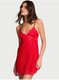 Пеньюар Dream Angels Twinkle Strap Lace Mini Slip Dress Bright Vermillion