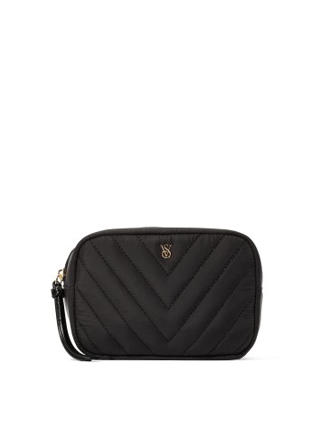 Косметичка Boxy Case Makeup Bag Black V-Quilt