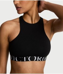 Комплект білизни Cotton Exploded Logo Unlined High-Neck Bralette Black Set