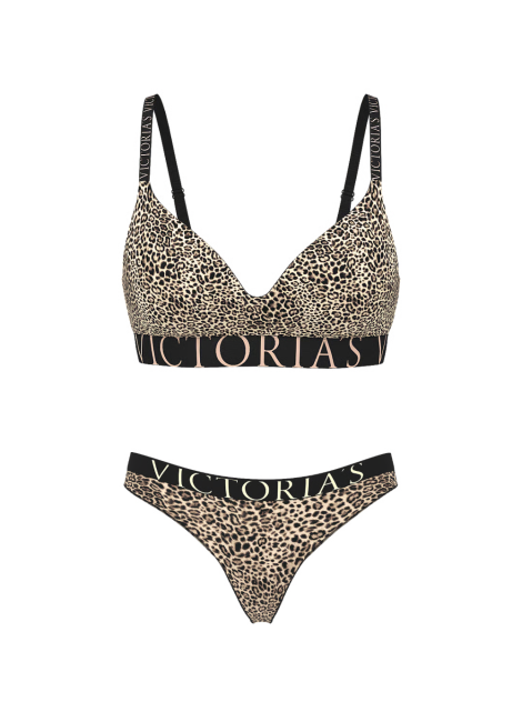 Комплект білизни Cotton Exploded Logo Lightly Lined Wireless Bra Set