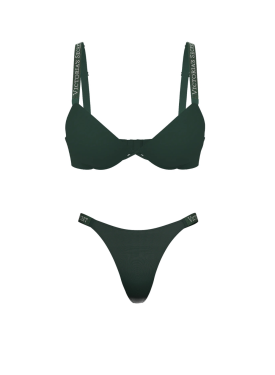 Комплект белья Victoria's Secret Cilantro Logo Shine Strap Push-Up Bra Set