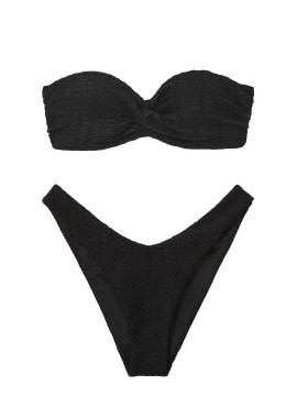 Купальник бандо с пушапом Виктория Сикрет Mix & Match Bandeau Black