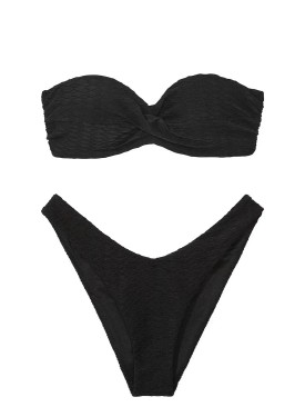 Купальник бандо с пушапом Виктория Сикрет Mix & Match Bandeau Black