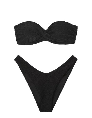 Купальник бандо з пушап Вікторія Сікрет Mix & Match Bandeau Black