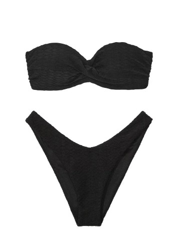 Купальник бандо з пушап Вікторія Сікрет Mix & Match Bandeau Black