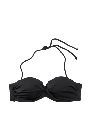 Купальник бандо з пушап Вікторія Сікрет Twist-front Bandeau Black