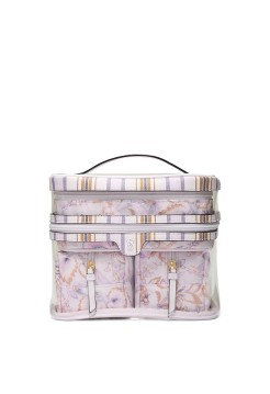 4 в 1 набір косметичок 4-Piece Makeup Bag Lilac Paisley
