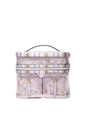 4 в 1 набір косметичок 4-Piece Makeup Bag Lilac Paisley
