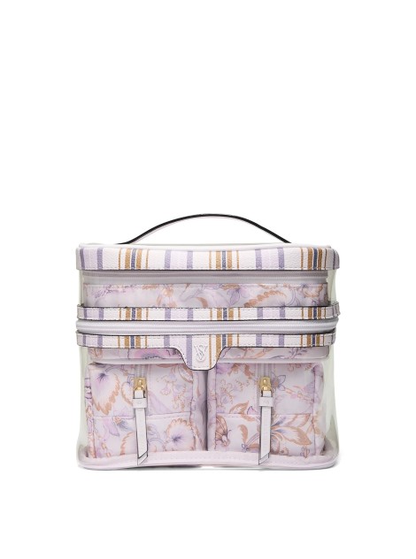 4 в 1 набір косметичок 4-Piece Makeup Bag Lilac Paisley