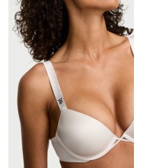 Комплект белья Shine Strap Push-up Bra Set Coconut White