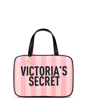 Косметичка Victoria’s Secret  PINK Signature Stripe Jetsetter Travel Case