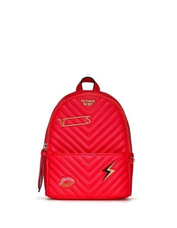 Рюкзак Victoria's Secret Embellished V-Quilt Small City Backpack Real Red