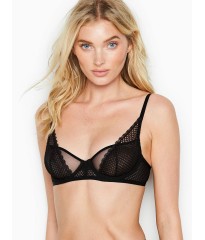 Бюстгальтер Victoria’s Secret Fishnet Long Line Demi Bra - Black