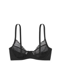 Бюстгальтер Victoria’s Secret Fishnet Long Line Demi Bra - Black
