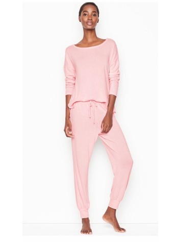 Піжама рожева Victoria's Secret Cozy Jogger PJ Set