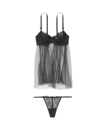 Пеньюар Victoria's Secret Black LACE