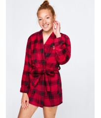 Халат PINK COZY PLUSH ROBE Red and Black Plaid