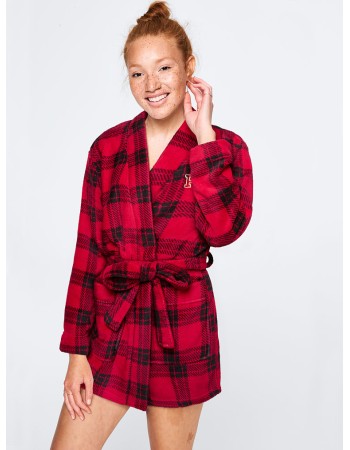 Халат PINK COZY PLUSH ROBE Red and Black Plaid