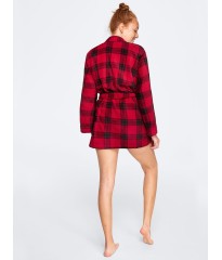 Халат PINK COZY PLUSH ROBE Red and Black Plaid