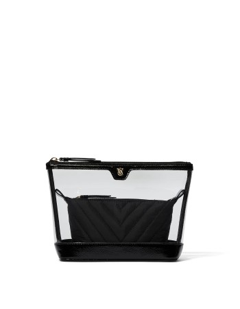 Косметичка Victoria's Secret 2-Piece Makeup Bag Black Lily