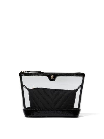 Косметичка Victoria's Secret 2-Piece Makeup Bag Black Lily