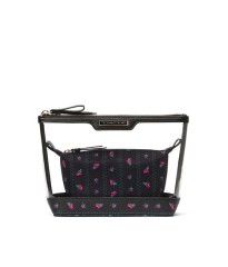 Косметичка Victoria's Secret 2 у 1 AM PM Beauty Bag Duo Black Roses print