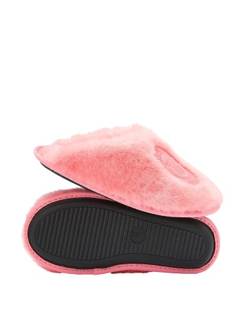 Тапочки Closed-Toe Faux Fur Slippers Passion Pink