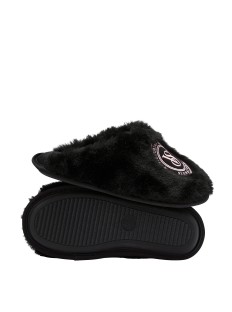 Домашні капці Вікторія Сікрет Closed-Toe Faux Fur Slippers Black