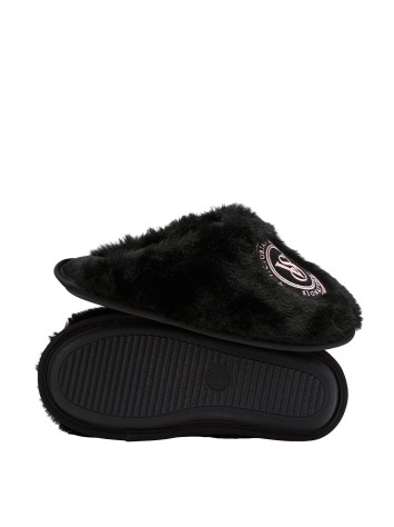 Тапочки Виктория Сикрет Closed-Toe Faux Fur Slippers Black