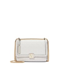 Крос-боді Victoria's Secret The Victoria Medium Shoulder Bag White Woven