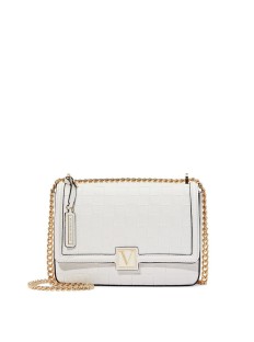 Кросс-боди Victoria’s Secret The Victoria Medium Shoulder Bag White Woven