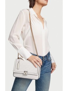 Кросс-боди Victoria’s Secret The Victoria Medium Shoulder Bag White Woven