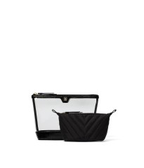 Косметичка Victoria's Secret 2-Piece Makeup Bag Black Lily