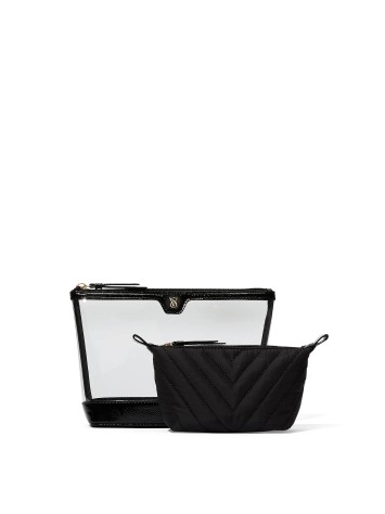 Косметичка Victoria's Secret 2-Piece Makeup Bag Black Lily