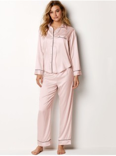 Сатинова піжама Victoria Secret The Satin Pj Set Pink