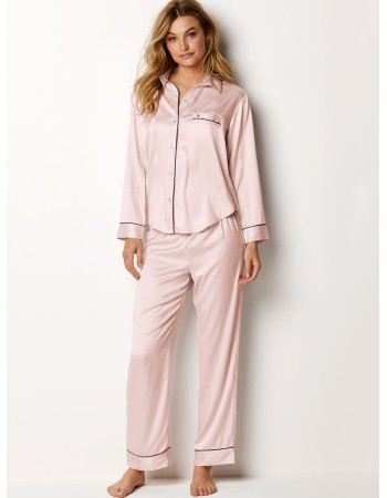 Сатинова піжама Victoria Secret The Satin Pj Set Pink