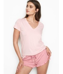 Пижамка VICTORIA'S SECRET - V-neck Tee Rose Luster Short