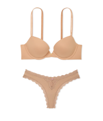 Комплект белья Push-Up Plunge Bra Set Praline